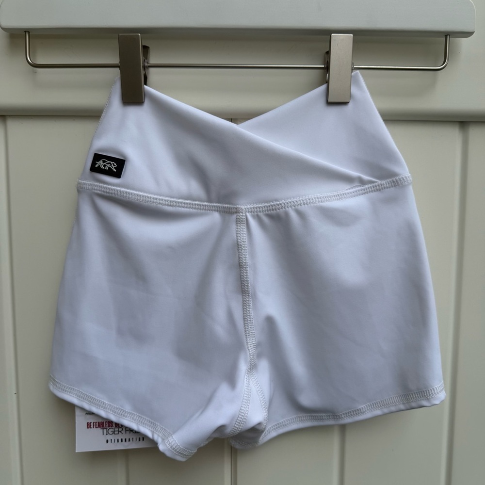 NWT Tiger Friday Dancewear Bello Shorties Size Various Color White - Picture 3 of 7